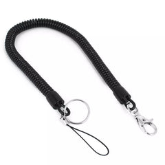 Elastic Coiled Lanyard with Lobster Clasp for Phone & Keys