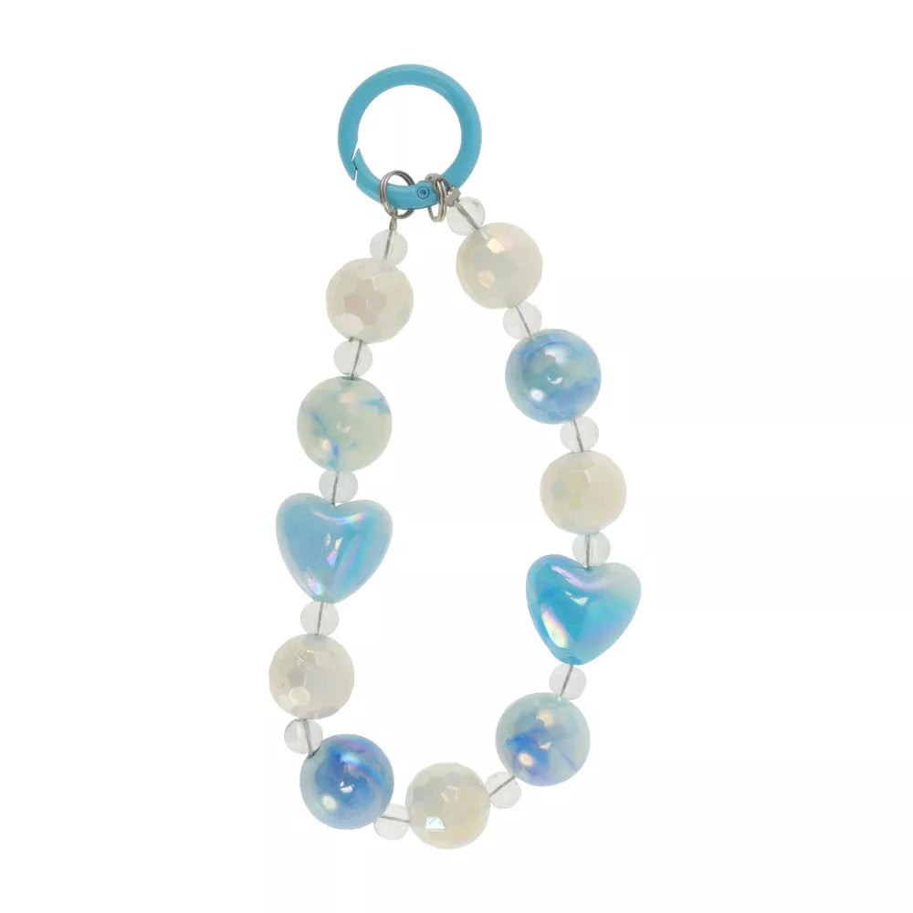 Heart Beaded Decor Phone Lanyard Charm