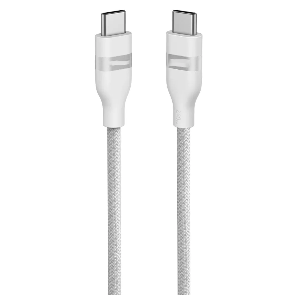3ft PCR Braided Ultra Soft USB-C to USB-C Charging Cable