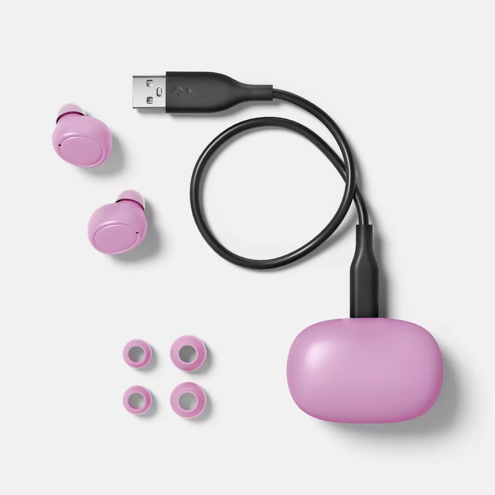 True Wireless Bluetooth Sweat Resistant In-Ear Earbuds With Charging Case