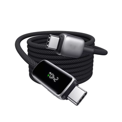 Digital Display USB-C to USB-C Braided 240W Fast Charging Cable
