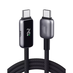 Digital Display USB-C to USB-C Braided 240W Fast Charging Cable