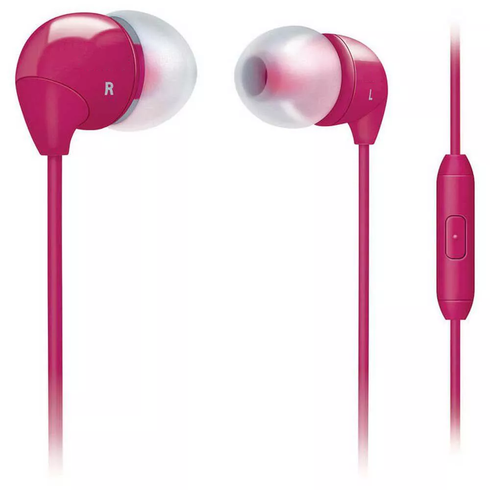 3.5mm Jack Wired In-Ear Earbuds With Inline Microphone & Noise-Isolating Ear Tips