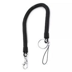 Elastic Coiled Lanyard with Lobster Clasp for Phone & Keys