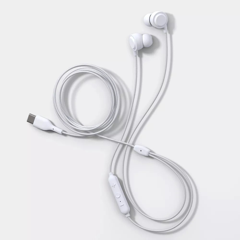 USB-C Wired In-Ear Earbuds With Built-in Microphone