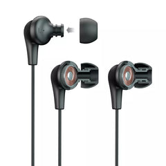 3.5mm Right-Angle TRRS Wired In-Ear Earbuds With Universal Inline Microphone