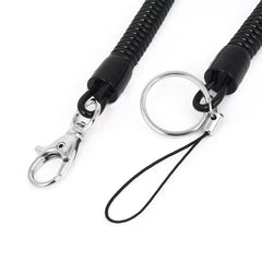 Elastic Coiled Lanyard with Lobster Clasp for Phone & Keys