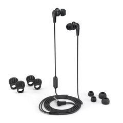 3.5mm Right-Angle TRRS Wired In-Ear Earbuds With Universal Inline Microphone
