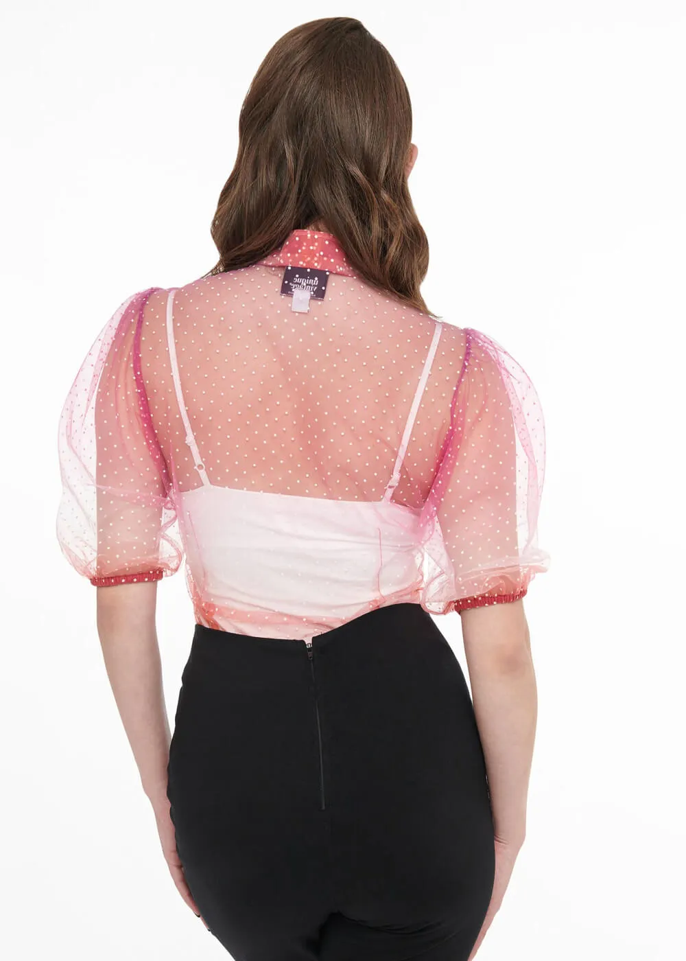 Unique Vintage Gwen Rainbow 40's Blouse Multicolour